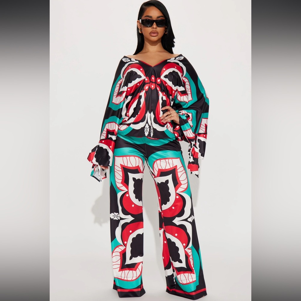 Fashion Nova NWT Wide leg pant set